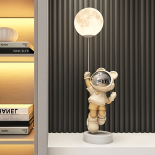 太空人宇航员灯桌面摆件高级感客厅玄关电视柜家居装饰品乔迁礼物
