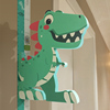 恐龙儿童身高墙贴纸，磁吸不伤墙精准测量仪宝宝，小男孩量身高尺神器