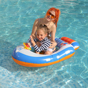 婴幼儿座圈水上乐园坐圈带方向盘，游泳池戏水玩具儿童小船游艇飞机