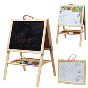 磁性折叠支架式大号升降画板，可拉伸多功能，画板画架黑板木制玩具