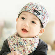 婴儿帽子春秋季男宝宝0薄款1纯棉2岁6男童12个月夏天韩版海盗帽女
