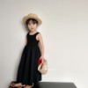 2023韩版夏季女童气质范公主裙背心拼接连衣裙可爱洋气长裙子