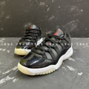 Air Jordan 11 Retro Low AJ11黑白红 复古篮球鞋 童鞋505835-001