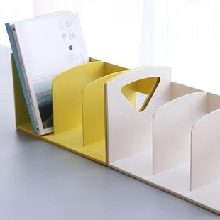 收纳塑料儿童桌面小书架简约现代桌上书本文件简易架创意桌面书架
