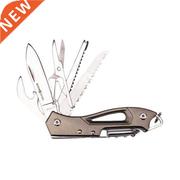 Swiss Fold Army Gear Knife Survive Pocket Camp Outdoor