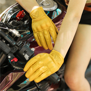 秋冬摩托车手套全指真皮触屏防水保暖碳纤维机车骑士装备透气男女