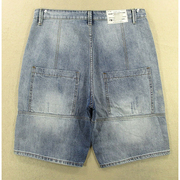 牛仔中裤五分裤男31码破洞短裤子夏落裆垮裤KHCO---N203/1231-13