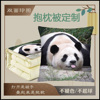 熊猫福宝载靠垫抱枕被子，折叠多功能两用二合一午睡夏凉被保暖用