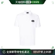 香港直邮Emporio Armani阿玛尼男士Polo衫白色棉质左胸贴布徽标