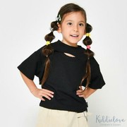 Kiddielove 日本 童装 NEWO 弹力拉伸纯色背心短T恤两件套装