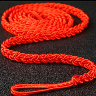 本命年红绳腰链手工编织细腰绳红腰带学生素绳红色情侣款饰品礼物