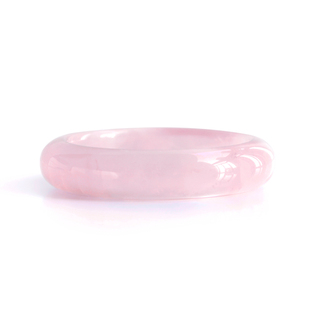 天然冰种粉晶手镯 粉色冰花芙蓉石马粉镯子 莫桑比克冰透粉水晶