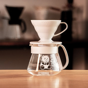 hario手冲咖啡壶套装树脂，v60滤杯过滤杯耐热玻璃，分享壶附滤纸