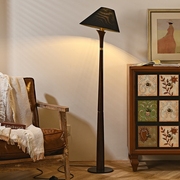 美式复古落地灯客厅沙发旁法式中古南洋风装饰卧室氛围实木台灯