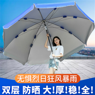 太阳伞户外遮阳伞超大号雨伞商用摆摊大伞广告伞庭院伞防晒雨棚折