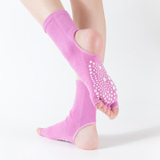 lulu春夏防滑专业透气瑜伽袜子露趾袜女普拉提运动健身分趾袜