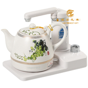 厂自动上水断电家用小型茶壶陶瓷电热水壶烧水壶快速茶艺炉泡茶套