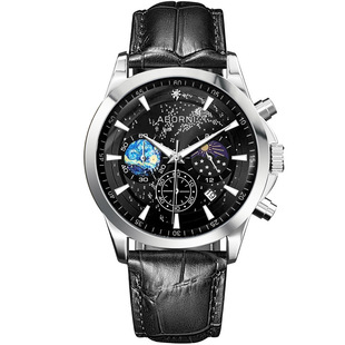 欧美外贸手表大厂多功能夜光带钻的星空手表士手表时尚防水男