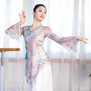 古典练功服女飘逸舞蹈服艺考表演出服民族中国舞身韵舞蹈纱衣套装