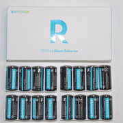 Ravpower CR123A锂电池3V1500mAh足容量强光手电筒胶片机锂电池