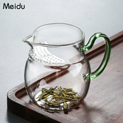 加厚玻璃公道杯茶漏一体，大容量分茶器，绿茶泡茶杯过滤耐热茶具高档