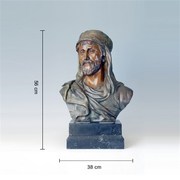 铜雕阿拉伯人胸像ep109欧式人物工艺摆饰客厅书房，玄关x家居桌