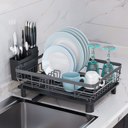 厨房碗碟沥水架碗筷，收纳架餐具置物架，沥水篮水槽洗碗池放碗架