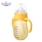 宝宝奶瓶玻璃吸管耐高温带手柄儿欣硅胶 保护玻璃奶瓶安宽口 奶瓶