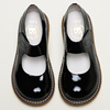全款灰姑娘lolita大头鞋，21do原创设计牛皮，单鞋厚底魔术贴1751