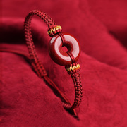 本命年编织手绳2023年手串，小红绳红色手链手环，情侣男女士朱砂绳子