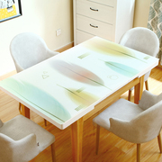 pvc软塑料玻璃桌垫长方形，茶几垫防水防烫防油免洗水晶板欧式桌布