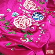 罩真丝缎绸绣花刺绣被套，婚庆杭州绸软缎，38318被面结婚缎陪嫁被喜