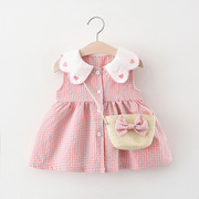 女宝宝裙子0-2-3岁4女童，夏装1婴儿春夏季衣服洋气，6个月女童公主裙