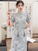 新中式国风女装汉服改良旗袍上衣半身连衣裙复古小套装订婚礼服夏