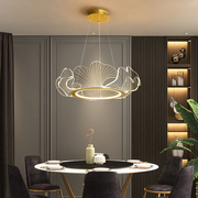 创意导光亚克力花朵吊灯设计师款后现代轻奢LED网红餐厅卧室吊灯