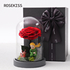 rosekiss小王子玫瑰永生花，礼盒表白情人，节送女生朋友生日礼物花束