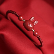 本命年编织红绳子女红色，兔子手链红手绳兔年2023新年手腕红绳属兔