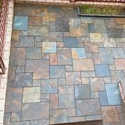 天然锈石板室外庭院地砖文化石，户外院子仿古砖，花园阳台防滑青石板