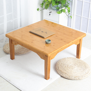 楠竹炕桌实木方桌正方形，饭桌飘窗榻榻米，小桌子家用床上桌茶几矮桌