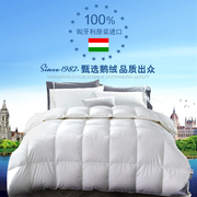 日本HiltonResorts酒店全棉羽绒被匈牙利95%白鹅绒冬被芯加厚被子
