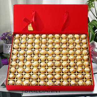 费列罗巧克力99格礼盒男生女朋友闺蜜高档生日订婚情人节礼物