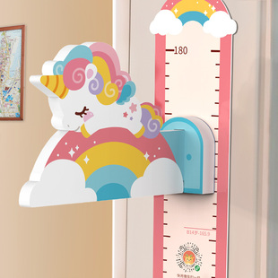 儿童身高墙贴3d立体卡通宝宝，量身高贴纸磁性，测量仪尺神器升高墙纸