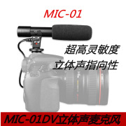 适用于MIC-01单反相机DV立体声麦克风摄影机专业采访新闻录音话筒