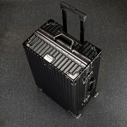 吉运超市旅行箱，24寸密码箱学生行李箱铝框拉杆箱，万向轮登机大容量