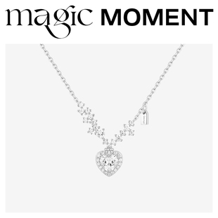 MagicMoment 魔法时刻心形项链女轻奢小众气质S925银珍珠颈链