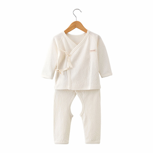 素棉宝贝新生儿婴儿秋衣，秋裤纯棉内衣套装，和尚服睡衣秋装
