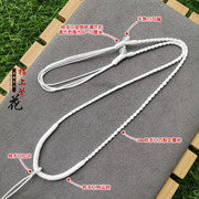 2023男女情侣款项链吊坠挂件绳子，手工编织挂绳纯白色白水晶(白水晶)和田玉
