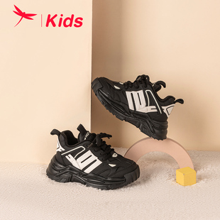 红蜻蜓男童鞋冬季运动鞋中大童加绒，保暖休闲棉鞋子休闲跑步鞋耐磨