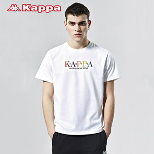 Kappa男装短袖图案衫半袖T恤衫春夏-K0A12TD11D