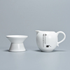 白瓷茶海公道杯陶瓷，茶漏套装功夫茶具茶滤分茶器，禅意公杯滤茶杯